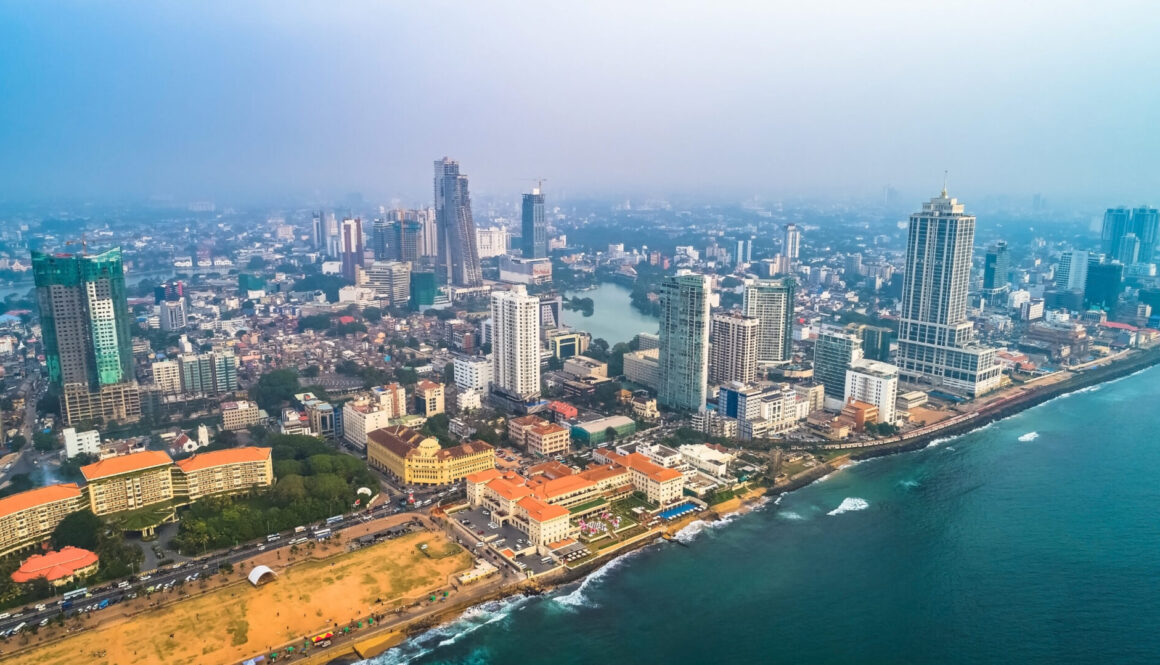 Aerial. Colombo - commercial capital and largest city of Sri Lan