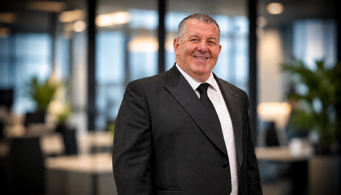 Warm Executive Portrait in a Modern Office